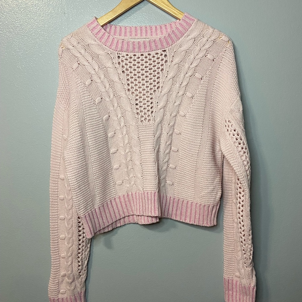 Sincerely‎ Jules Light Pink Cable Knit Sweater